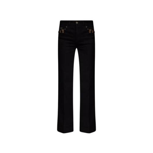 Versace Jeans Couture Palazzo jeans Black, Dam