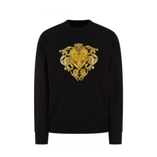 Versace Jeans Couture Barock Logo Sweatshirt Black, Herr