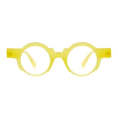 Kuboraum Gula runda glasögon Yellow, Dam