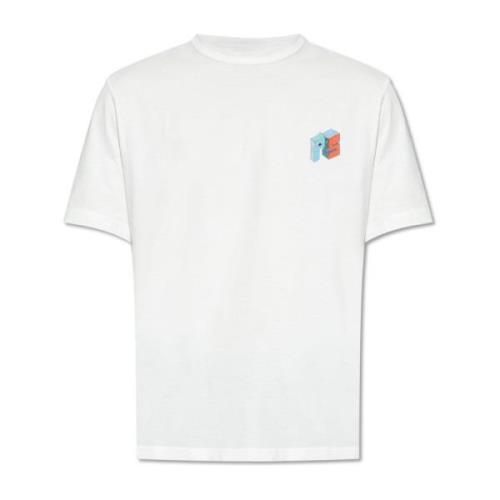 PS By Paul Smith Tryckt T-shirt White, Herr