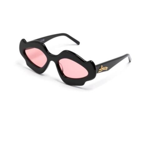 Loewe Svarta solglasögon med originaltillbehör Black, Dam
