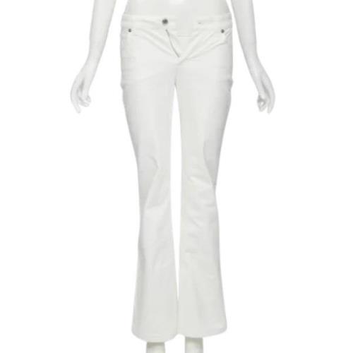 Louis Vuitton Vintage Pre-owned Denim jeans White, Dam