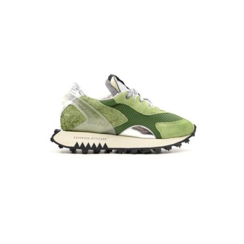 RUN OF Gröna Sneakers för Kvinnor Green, Dam