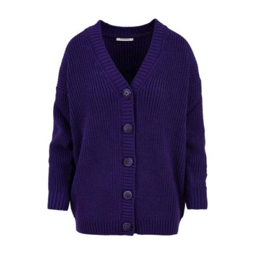 Hinnominate Cardigan Sweaters för Kvinnor Purple, Dam
