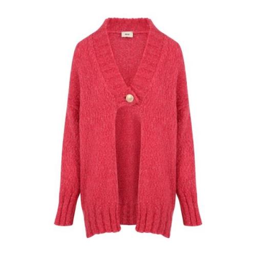 Akep Fuchsia Cardigan Sweaters Pink, Dam