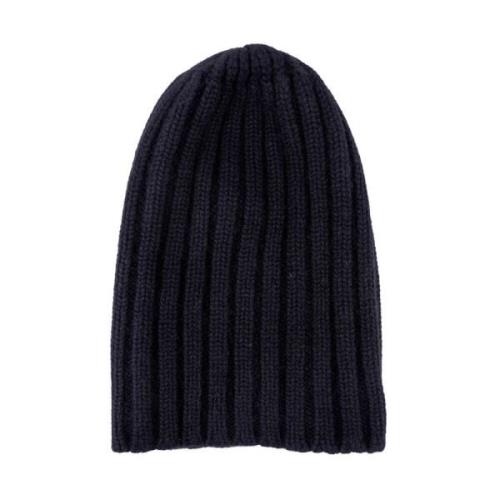 Laneus Räfflad Cashmere Unisex Mössa Black, Herr