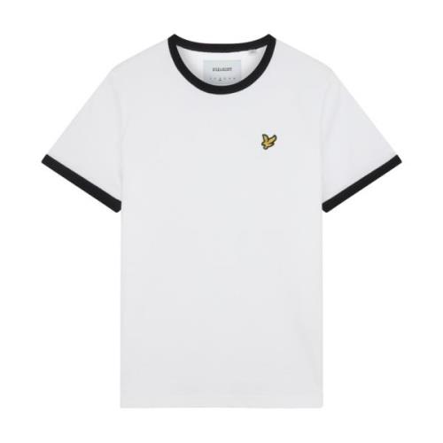 Lyle & Scott Ringer T-shirt för SS T-Shirts White, Dam