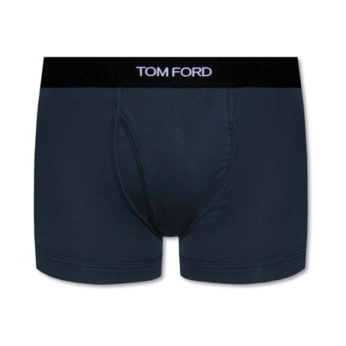 Tom Ford Boxershorts med logotyp Blue, Herr