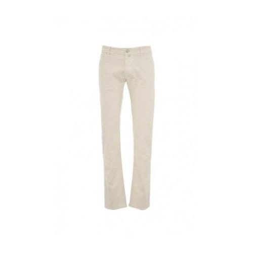 Dondup Slim-Fit Bomullbyxor White, Herr