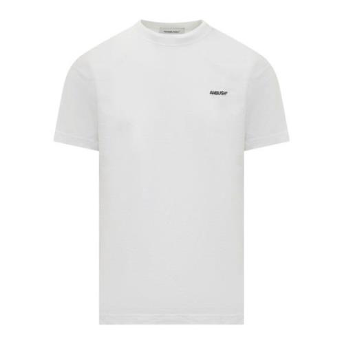 Ambush Vit Broderad Logotyp T-shirts Paket White, Herr