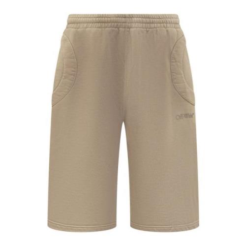 Off White Casual Shorts Beige, Herr