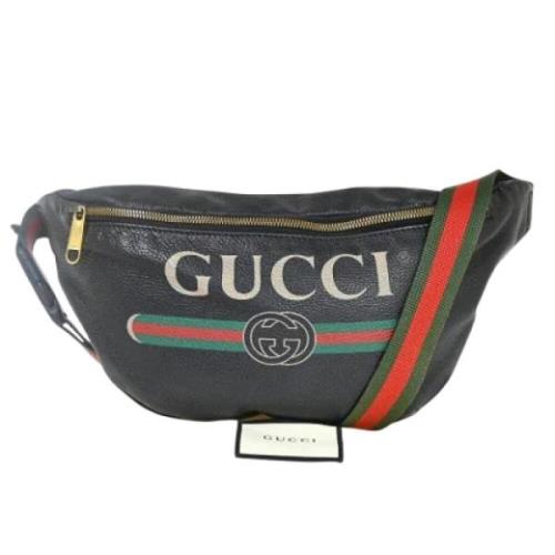 Gucci Vintage Pre-owned Läder gucci-vskor Black, Unisex