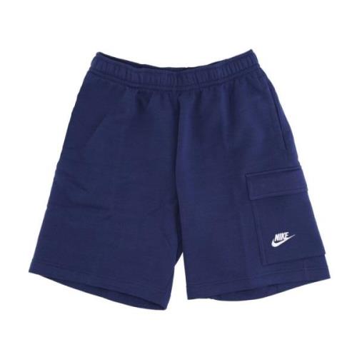 Nike Basketball Cargo Shorts - Midnight Navy/White Blue, Herr