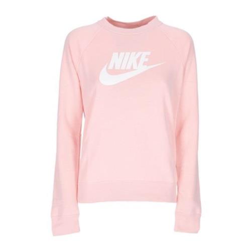 Nike Crew HBR Sweatshirt Atmosphere/White Kvinnor Pink, Dam