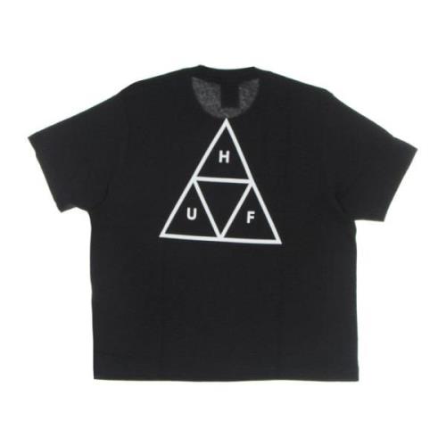 HUF Avslappnad T-shirt med Triple Triangle Design Black, Dam