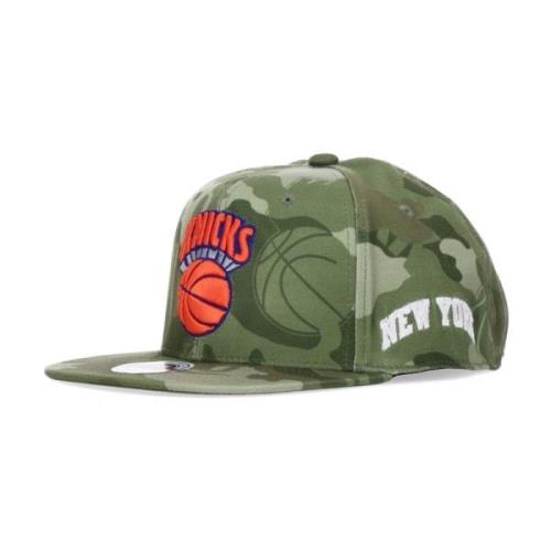 Mitchell & Ness NBA Camo Fitted Cap Green, Herr
