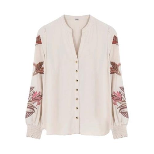 Gustav Ecru Carmen Blusar Beige, Dam