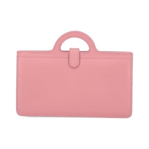 Marni Rosa Läderplånbok med Kedjehandtag Pink, Dam