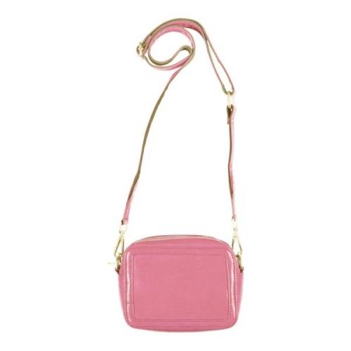 Btfcph Candy Box Clutch Skind 100167 med Shiny Silver Acc. Pink, Dam
