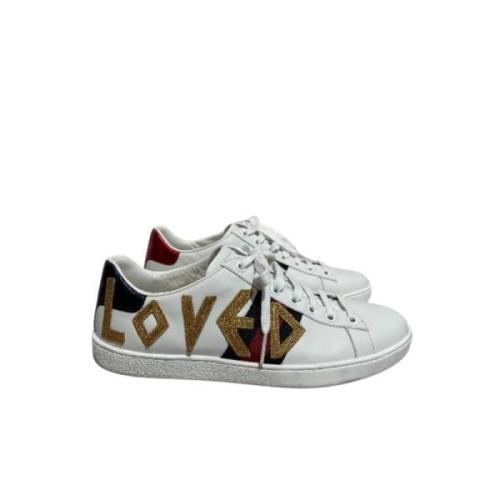 Gucci Vintage Pre-owned Läder sneakers White, Dam