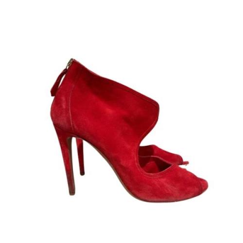 Aquazzura Pre-owned Pre-owned Mocka sandaler Red, Dam