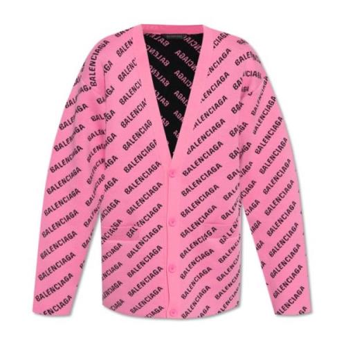 Balenciaga Löst sittande kofta Pink, Dam