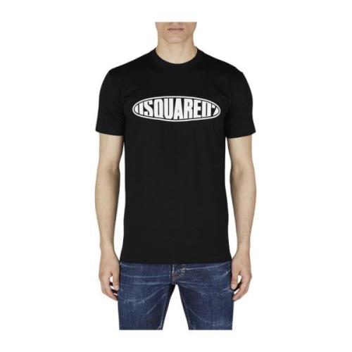 Dsquared2 Svart Surf T-shirt Black, Herr