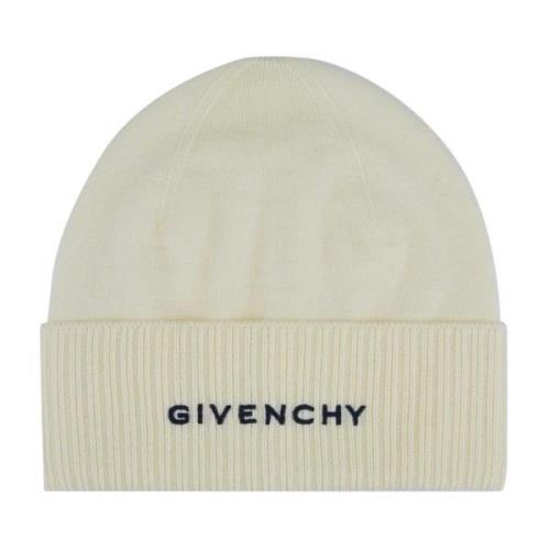 Givenchy Ull Logo Hatt för Kvinnor Beige, Unisex
