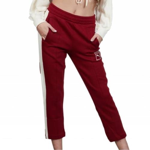 Puma Vogue T7 Cropped Trousers Red, Dam