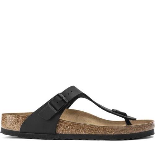 Birkenstock Gizeh Birko-Flor Sandaler Black, Dam