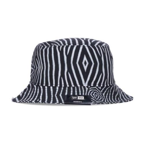 New Era Zebra Tapered Bucket Hat Black, Unisex