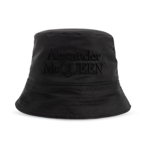 Alexander McQueen Vändbar hinkhatt med logotyp Green, Herr
