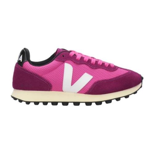 Veja Fuchsia Sneakers med Organiska Material Pink, Dam