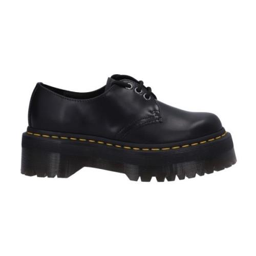 Dr. Martens Snörskor i svart läder Black, Dam