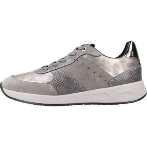 Geox Stiliga Damer Casual Sneakers Gray, Dam