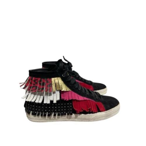 Saint Laurent Vintage Pre-owned Mocka sneakers Black, Dam