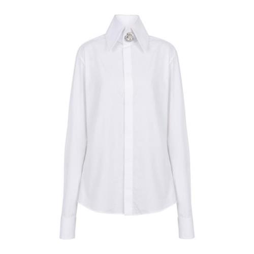 Balmain Poplin skjorta White, Dam