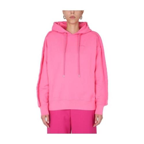 Ambush Sweatshirt med broderad logotyp Pink, Dam