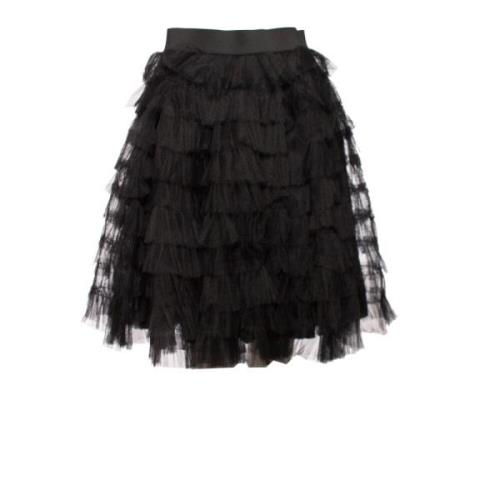 Valentino Vintage Pre-owned tule kjol. Black, Dam