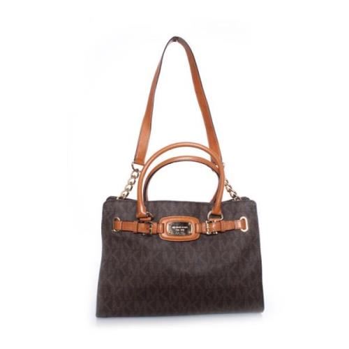 Michael Kors Pre-owned canvas monogram shoppare Brown, Dam