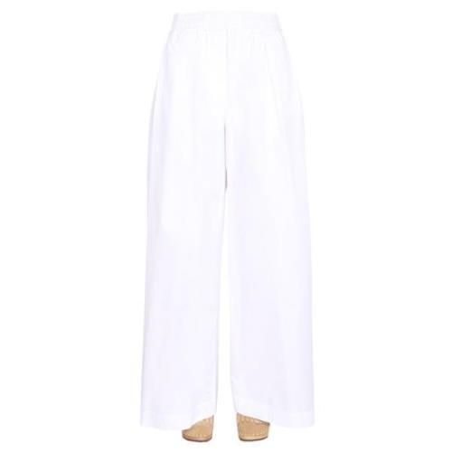 Aspesi Wide LEG Trousers White, Dam