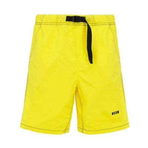 Msgm Gula Shorts Ss22 Yellow, Herr