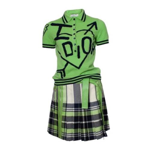 Dior Vintage Begagnade Dres Green, Dam