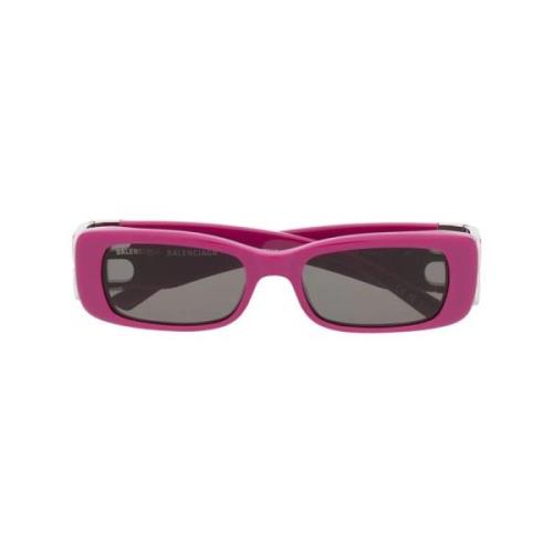 Balenciaga Exklusiva Bb0096S Solglasögon Pink, Unisex