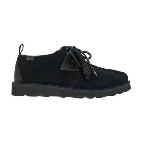 Clarks Svarta Mocka Desert Trekgtx Skor Black, Herr