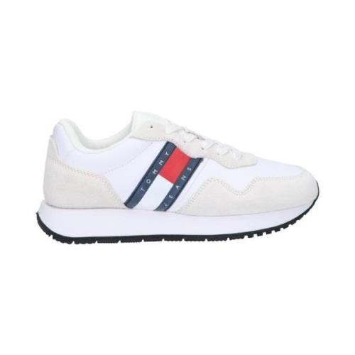 Tommy Hilfiger Eva Runner Sneakers med Tommy Patch White, Dam