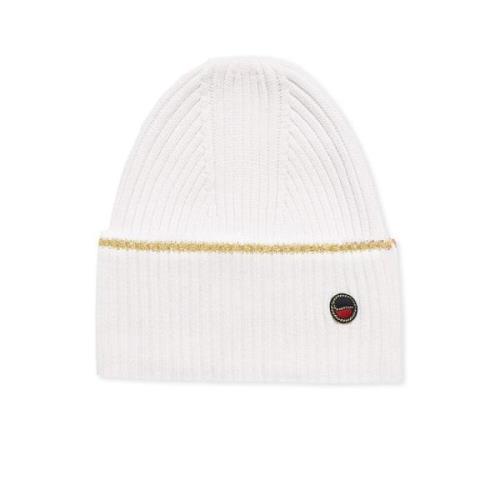 Busnel Merinoull Beanie med Guldig Rand Beige, Dam