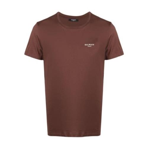 Balmain T-Shirts Brown, Herr