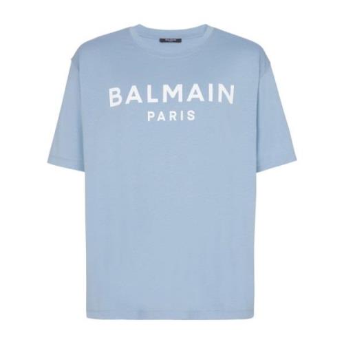 Balmain Paris T-shirt Blue, Herr