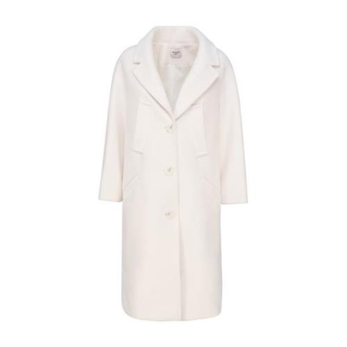 Mariuccia Milano Single-Breasted Coats White, Dam